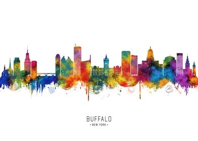 Buffalo New York Skyline