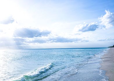 Beach On A Clear Day