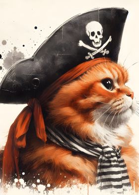 Pirate Cat Portrait