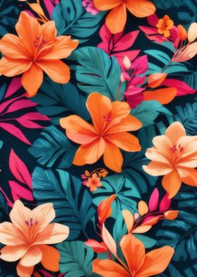 Tropical Floral Pattern