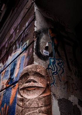 Stone Face Graffiti