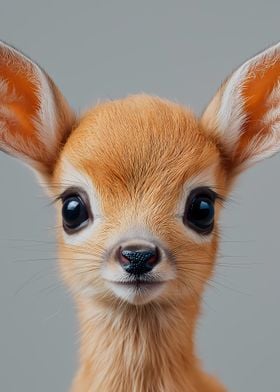 Cute Baby Deer Portrait