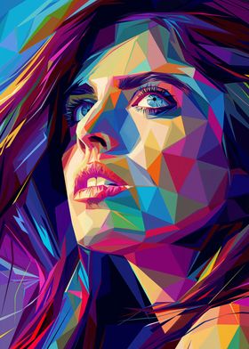 Alexandra Daddario Pop Art