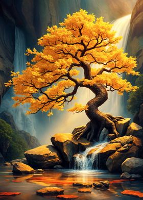 Golden Tree Waterfall