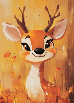 Cute Deer Painting