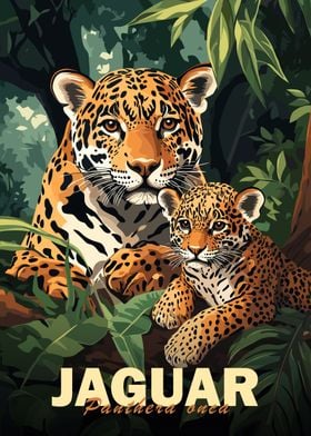 Jaguar Family Poster