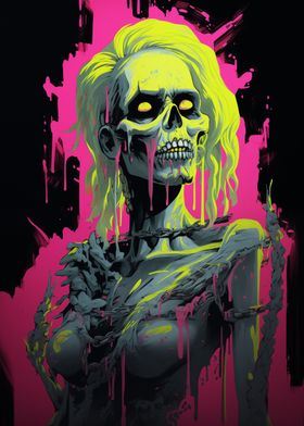 Zombie Woman POP Art