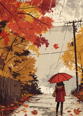 Rainy Autumn Walk