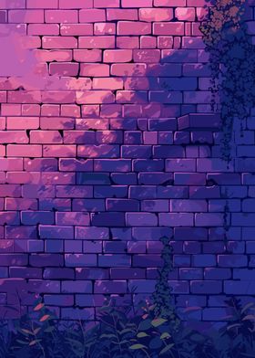 Purple Brick Wall