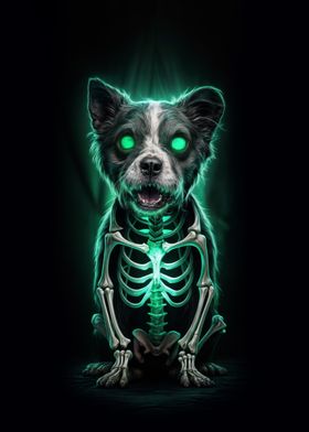 Glowing Zombie SkeletonDog