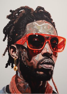 Rapper Inspired Portrait