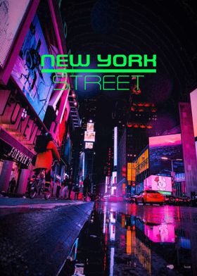 Neon Light Street