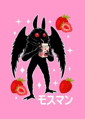 Mothman Cryptid Strawberry