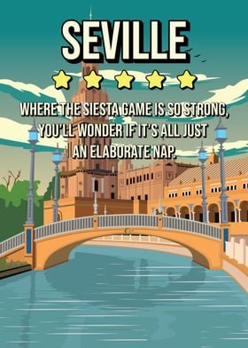 Seville Travel Poster