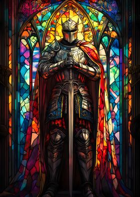 Stained Glass Knight