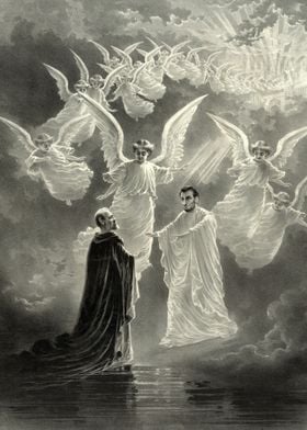 Angels Welcoming a Man