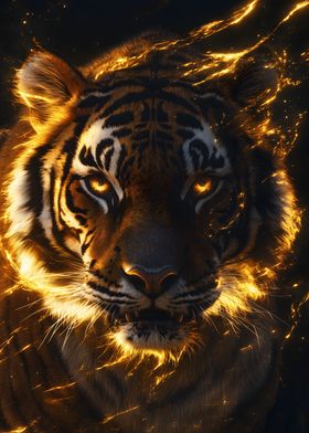 Majestic Tiger golden Aura