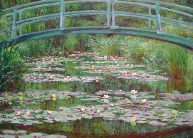 Japanese Footbridge - Claude Monet