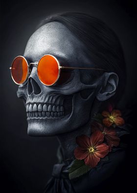 Mexican floral Skull