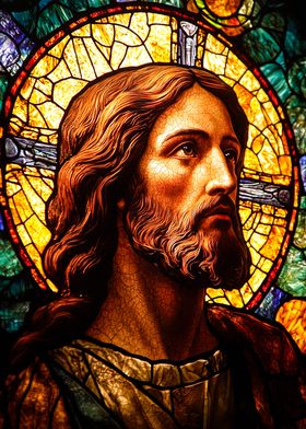 Stained Glass Jesus