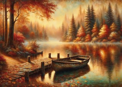 Autumn Lake Serenity