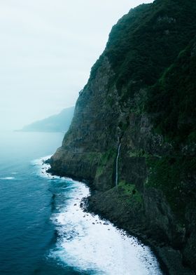 Madeira Cliff Waterfall