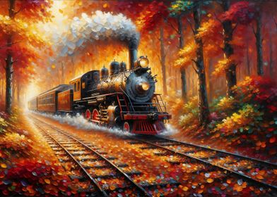 Steam Train in Autumn