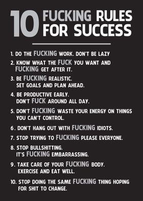 10 Rules For Success