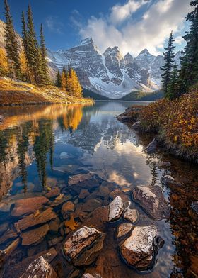 Mountain Lake Reflection