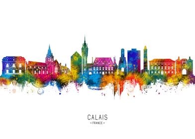 Calais France Skyline