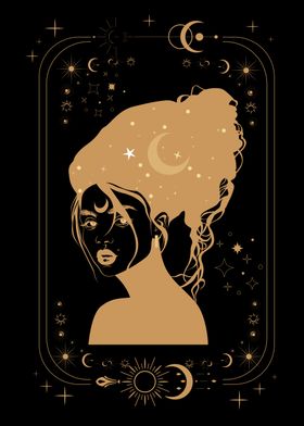 Celestial Woman Silhouette