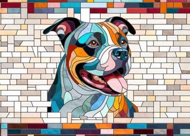 Stained Glass Amstaff