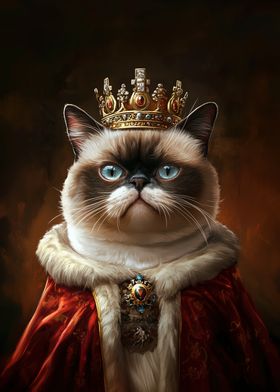 Cat King Portrait