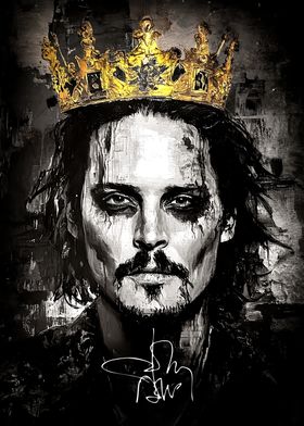 Johnny Depp King Portrait