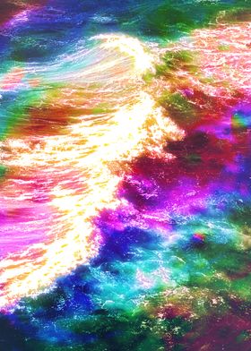 Rainbow Ocean Wave