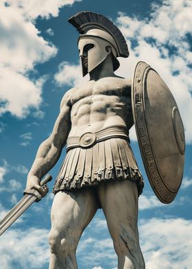 Leonidas Spartan Statue