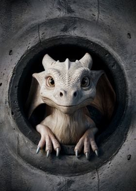 Baby Dragon Peeking