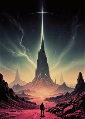 Fantasy Landscape with Tower