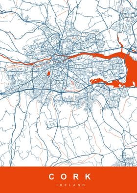 MAP CORK IRELAND UK