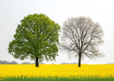 Two Trees in a Field