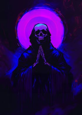 Grim Reaper in Neon Light