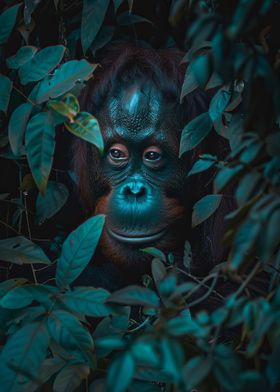 Orangutan in the Jungle