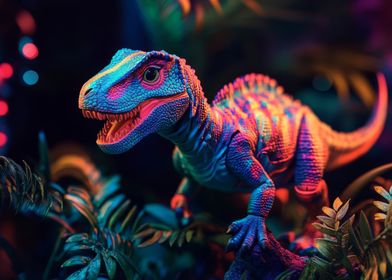 Neon Dinosaur Toy