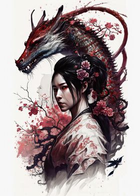 Geisha dragon