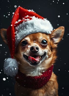 Chihuahua Christmas Hat