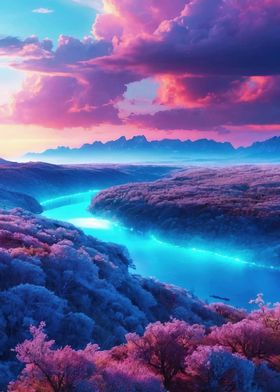 Colorful Fantasy Landscape