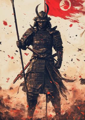 Samurai Warrior Art Print