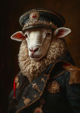 Vintage Sheep Officer