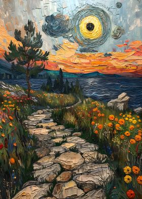 Stone Path Sunset