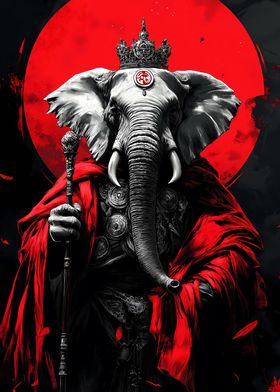 Elephant Crimson Warrior